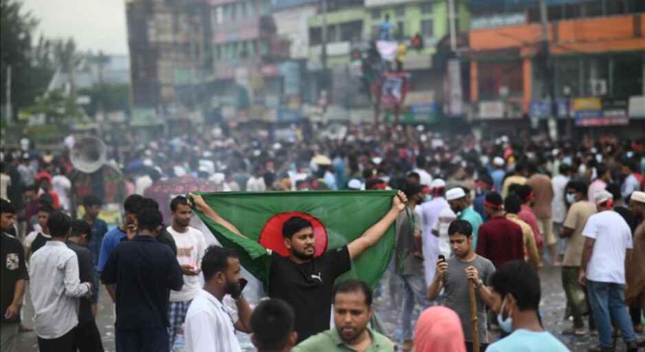 Protest in Bangladesh (photo: Anadolu Agency)