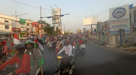 Thousands of Jakartans Join Vehicle Convoy for Al-Aqsa