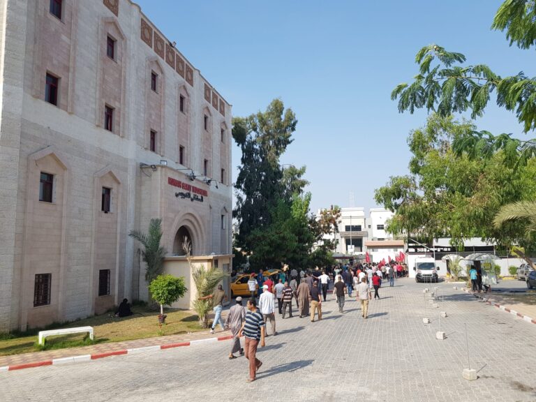 The Indonesian Hospital in Bayt Lahiya, the largest hospital in northern Gaza, is handling dozens of casualties from Israeli attacks. (Photo: MER-C)