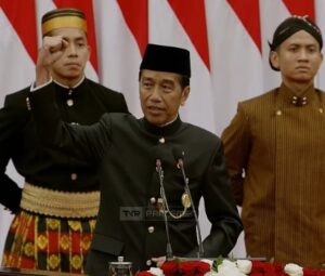 President Joko Widodo (Jokowi) emphasized in his speech during the Annual Session of the People's Consultative Assembly (MPR RI) and the Joint Session of the House of Representatives (DPR RI) and the Regional Representative Council (DPD RI) for the 79th Anniversary of Indonesian Independence, held at the Nusantara I Building of the MPR/DPR/DPD RI Complex in Jakarta on Friday (August 16, 2024)