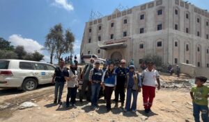 Volunteers from MER-C along with a team from WHO has arrived at the Indonesian Hospital in Gaza (photo: MER-C).