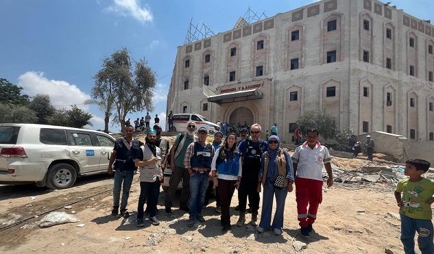 Volunteers from MER-C along with a team from WHO has arrived at the Indonesian Hospital in Gaza (photo: MER-C).