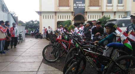 Bani Ibrahim Mosque in Tasikmalaya Hold “Love Al-Aqsa” Bike Ride