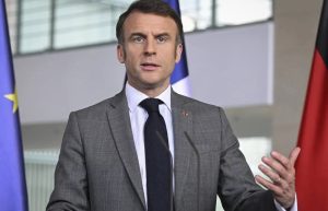 French President Emmanuel Macron in Berlin, Germany on March 15, 2024 [Halil Sağırkaya – Anadolu Agency]