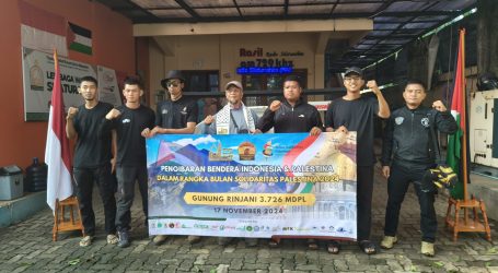 AWG Sends 11 Climbers to Mount Rinjani for Palestine Solidarity