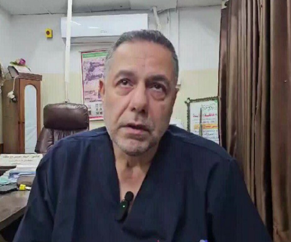 Dr. Hussam Abu Safiya, director of the Kamal Adwan Hospital in northern Gaza (photo: Palinfo)