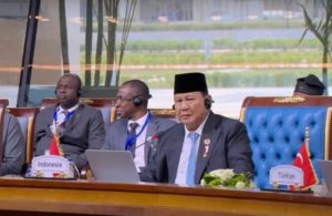 Indonesian President Prabowo Subianto delivered a statement during the special session of the 11th Developing Eight (D-8) Summit at the Presidential Palace in the New Administrative Capital, Cairo, Egypt, on Thursday, December 19, 2024. (Photo: BPMI Setpres)