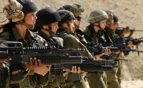 (Female Israeli Soldiers. Source: YouTube)