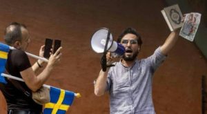 - Salwan Momika protests outside a mosque in Stockholm on Wednesday (28/6/2023), during the Eid al-Adha commemoration. Salwan Momika was shot dead in Sweden on Wednesday (29/1/2025). (Source: Tagesspiegel)