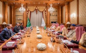 The meeting between the Ministers of Defense of Saudi Arabia and Syria in Riyadh, Thursday, December 2, 2025. (Image: X)