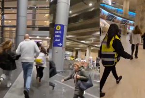 Traffic was halted at Ben Gurion Airport due to missiles from Yemen. (Photo: video grab)