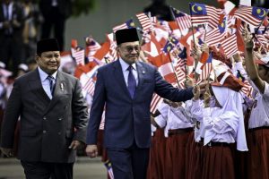 President Prabowo Welcomes Malaysian PM Anwar Ibrahim (photo: BPMI Setpres)