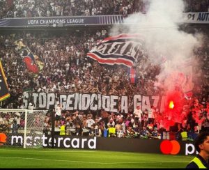 PSG Fans Show Powerful Solidarity with Gaza During Champions League Final (photo: X)