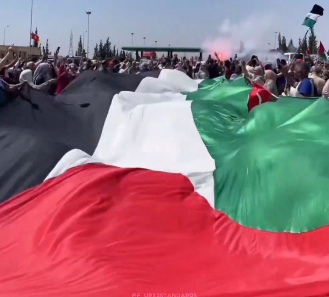 An overland aid convoy of buses and private vehicles crossed into Libya on Tuesday, June 10, 2025 as it continues its journey to Egypt, aiming to break Israel’s ongoing humanitarian blockade on the Gaza Strip (photo: Video Grab)
