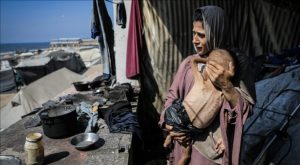 Palestinian in Gaza starvation (photo: Anadolu Agency)