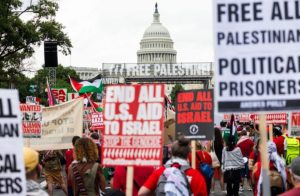 Pro Palestinian protest in Washington, US (photo: EPA)