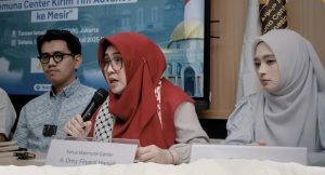 Maemuna Center Indonesia (the women's wing of the Aqsa Working Group) officially sent off its advance team to begin construction of the Indonesian Maternity and Child Hospital (RSIA) in Gaza, Palestine. (PHOTO: Maemuna Center Indonesia)