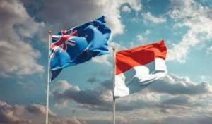 Flags of Indonesia and New Zealand (photo: Safe Travel Indonesia)