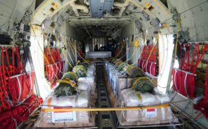 Indonesia Sends 800 Tons of Aid to Gaza via Airdrop (photo: Indonesian Defense Ministry)