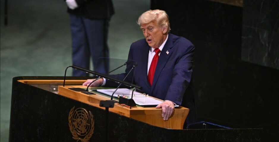 US President Donald Trump delivered a speech at its New York headquarters on Tuesday, September 23, 2025 (photo: Anadolu Agency)