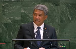 Malaysian Foreign Minister Datuk Seri Mohamad Hasan (photo: UN TV)