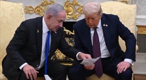 Israeli Prime Minister Benjamin Netanyahu meet with US President Donald Trump at the White House in Washington DC, United States on September 29, 2025 (photo: Anadolu Agency)