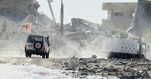 ICRC ambulance (photo: Anadolu Agency)