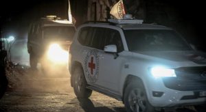 ICRC ambulance in Gaza (photo: Anadolu Agency)