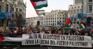 Demonstrations and marches in solidarity with the Palestinian in Spain (photo: Agencia EFE)
