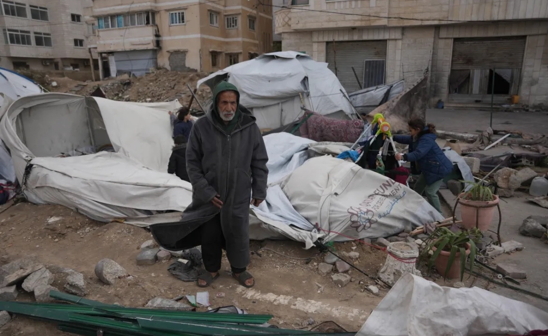 Tents Uninhabitable as Polar Over 127,000 Tents Uninhabitable as Polar Storm Strikes Gaza (photo: PIC)