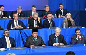 Indonesian president Prabowo Subianto at Board of Peace meeting in Washington DC, US (photo: Kemsetneg RI)