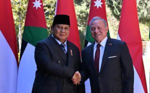 Jordan's King Abdullah II (right) and Indonesian President Prabowo (left) (photo: Setneg RI)