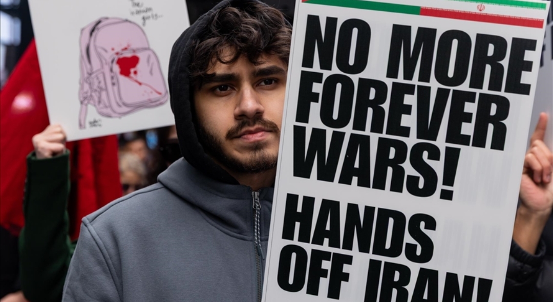 US Demonstration against war on Iran (photo: Anadolu Agency)